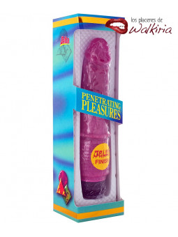 Presentación Vibrador Anal Púrpura Jelly Finish