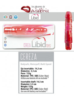 Características Libid Toys Vibrador Cereza