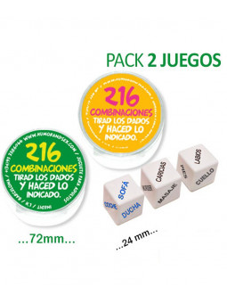 Juego 216 Combinaciones 3 Dados Mediano