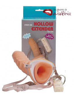 Strap-On Vibrating Hollow Extender