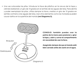 Colocación pilas en le mando - 2